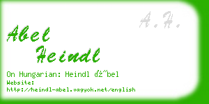 abel heindl business card